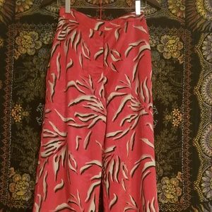 House of Harlow x Revolve Red Silky Pant Set